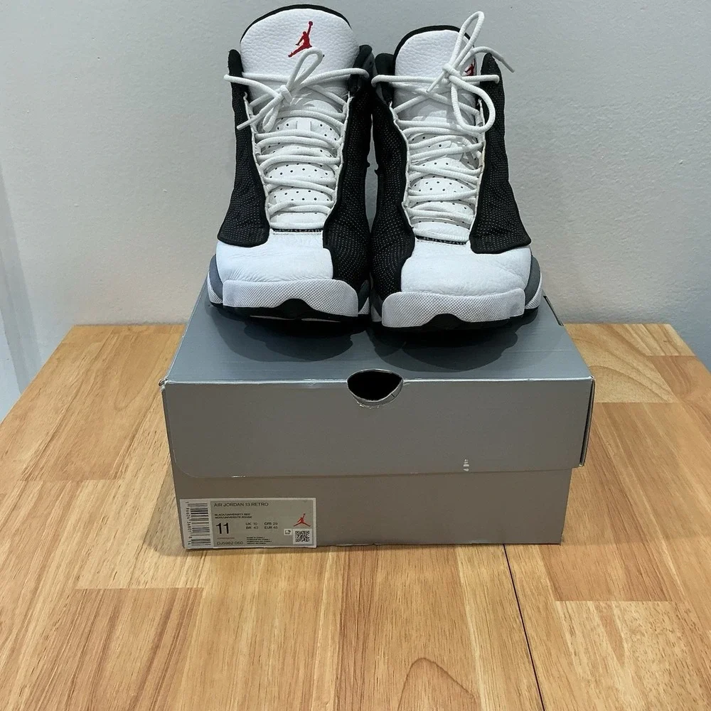 Air Jordan 13 Retro Black‎ University Red Men's Size 11 Used Original Box